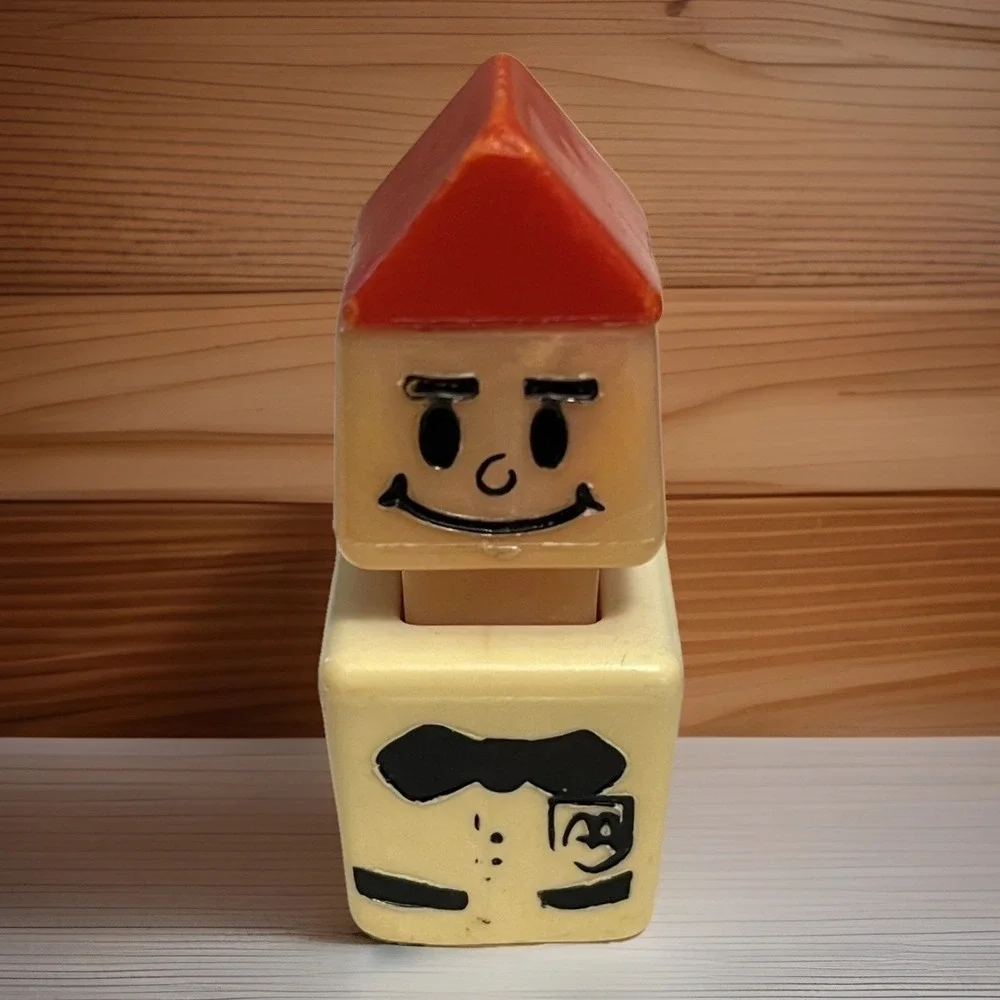 Vintage Little People McDonald's Restaurant Worker Figure Server Clerk Red Hat